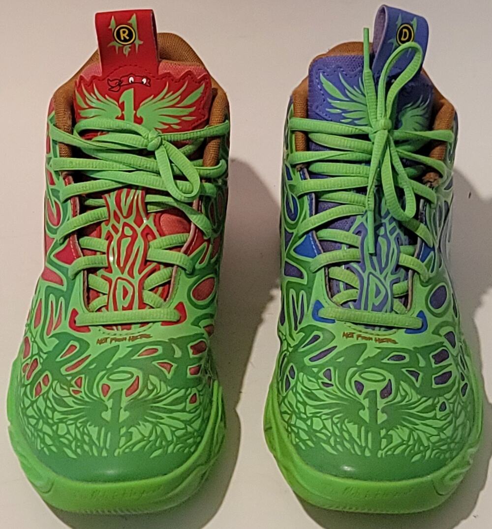 Teenage Mutant Ninja Turtles x PUMA MB.04 Donatello & Raphael basketball Sz 7